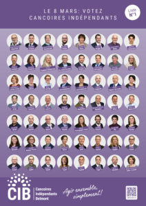 Candidat(e)s au Conseil communal - Elections 2026 - Liste n°1